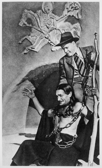 Sergei Eisenstein and Vsevolod Pudovkin during filming of Ivan the Terrible, 1943-44, from Serge Eisenstein, Reflexions dun Cineaste, published in Moscow, 1958 by Russian Photographer